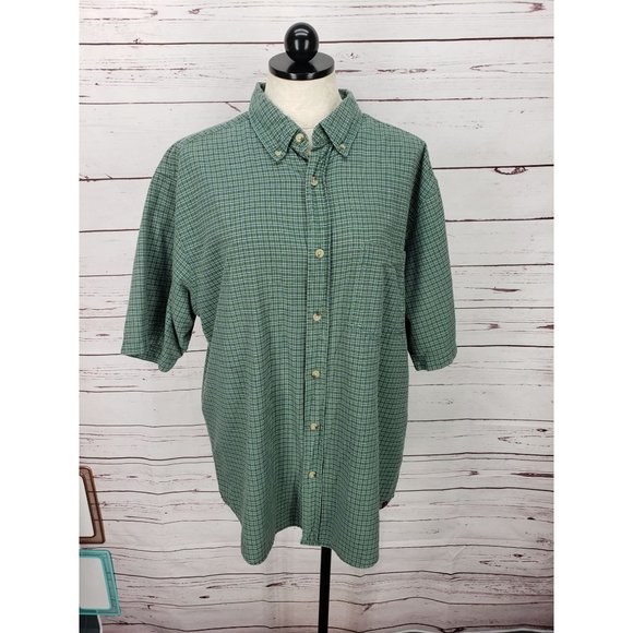 WoolRich Large plaid Green Button‎ Up outdoor Shirt - Picture 1 of 11